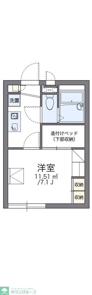 レオパレスストリートハウスの間取り写真