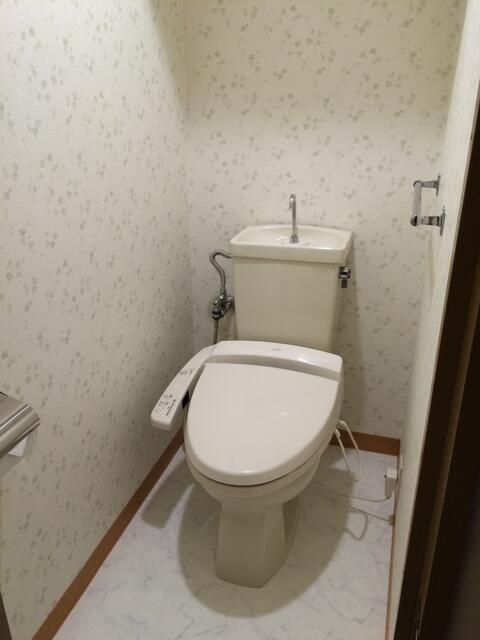 トイレ　落ち着いた色調のトイレです