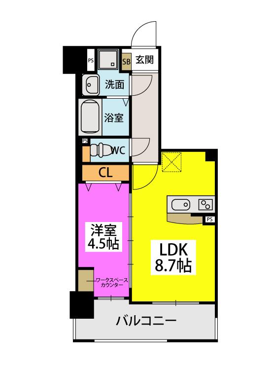 ラフィーネ箱崎駅前の間取り写真