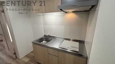 キッチン　火を使わず安心のIHコンロ付のキッチンです♪