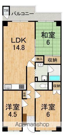 東急ドエル奈良パークビレッジ6号棟の間取り写真