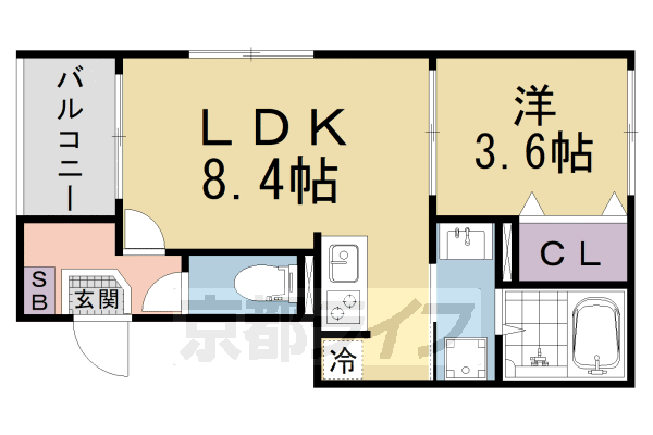 ＪＲ東海道本線 山科駅 徒歩9分 3階建 新築の間取り写真