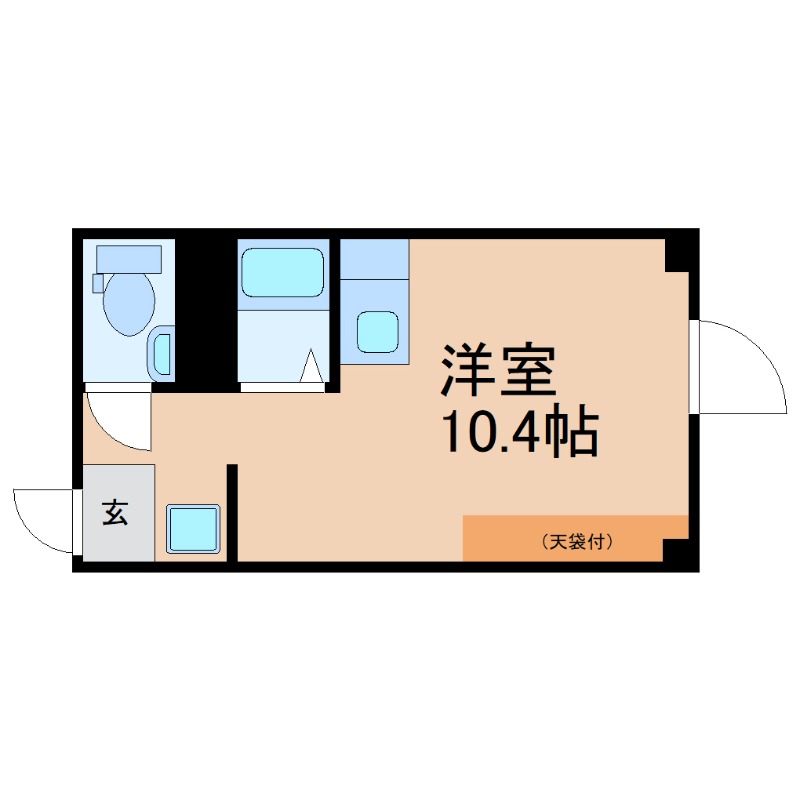 地下鉄桜通線 車道駅 徒歩7分 3階建 築31年の間取り写真