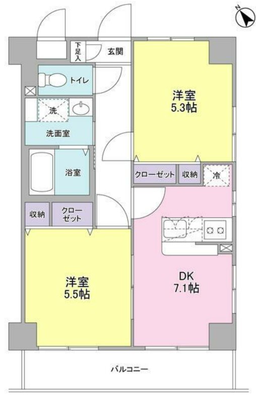 サニーヒル東の間取り写真