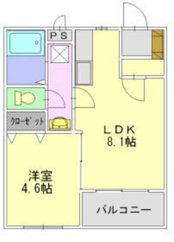 グランディアI&Fの間取り写真