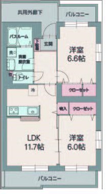 アロッジオ　トガリーゼの間取り