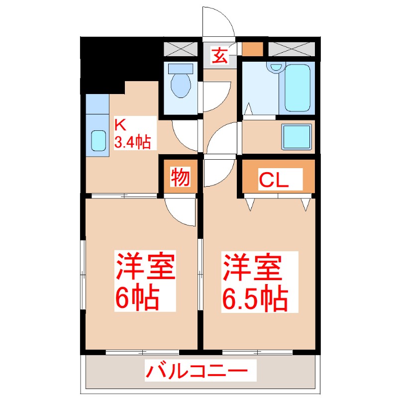 サンライズ福永の間取り