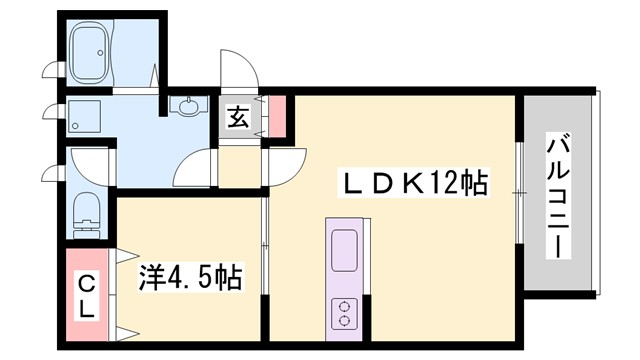 MISTRAL西延末の間取り