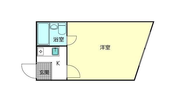 諏訪東生駒ビルの間取り写真