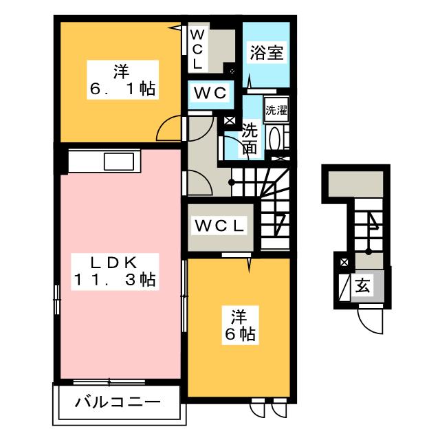 ミルトニアＡの間取り