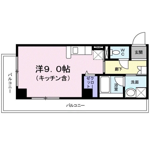 厚木市中町のマンションの間取り