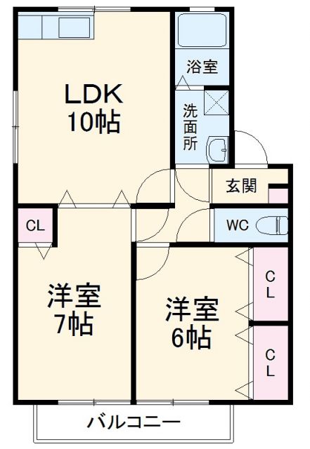 マリーク四番館の間取り