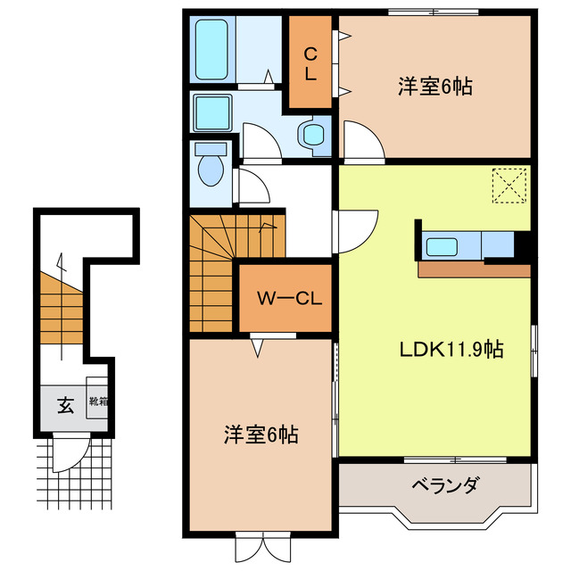 アイリスガーデンＢの間取り