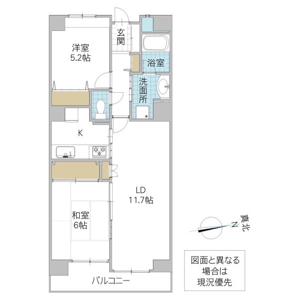 サンライフ取手 A棟の間取り