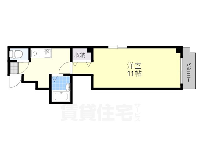 大津市中央のマンションの間取り