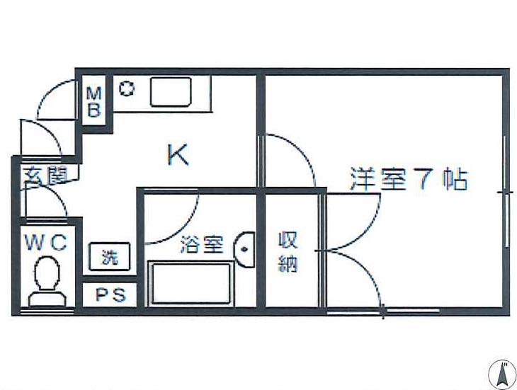 富士マンション若宮の間取り