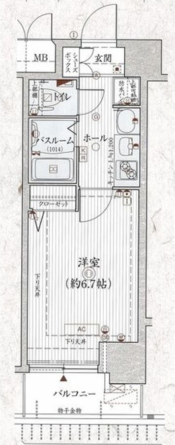 エステムコート京都駅前KOTOの間取り