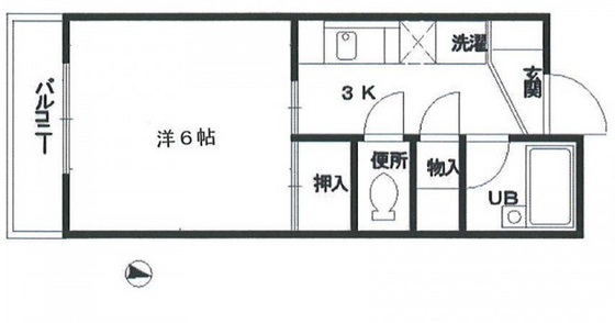 広島市中区本通のマンションの間取り