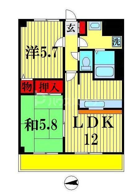 オークタウン鎌ヶ谷の間取り