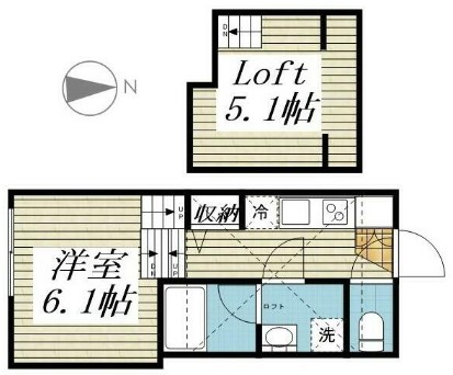 【荒川区南千住のアパートの間取り】