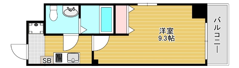 八尾市本町のマンションの間取り