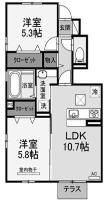 セジュール　ル　ヴァンの間取り