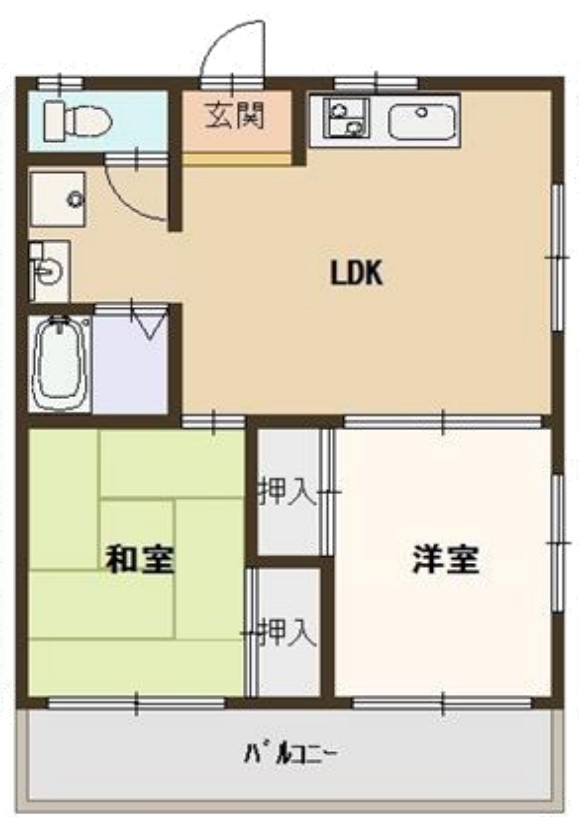 大阪市此花区春日出北のマンションの間取り