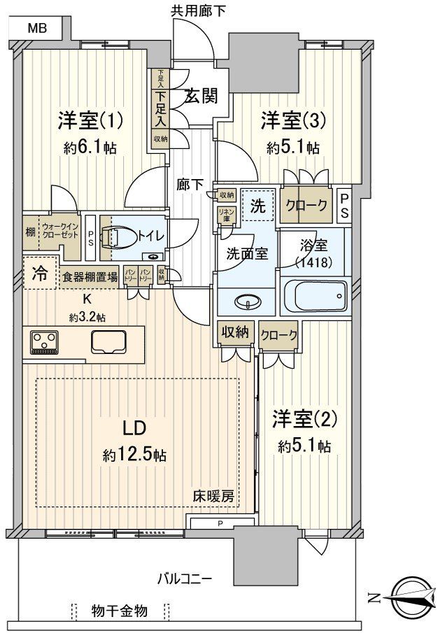 幕張ベイパーク　ミッドスクエアタワーの間取り