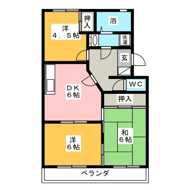 ラフォーレ西沢の間取り