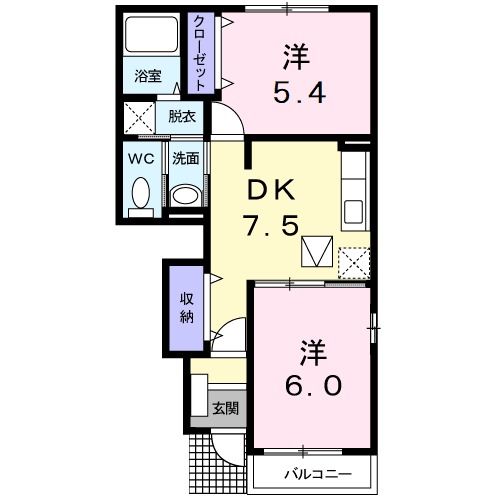 ピュアパレスIVの間取り