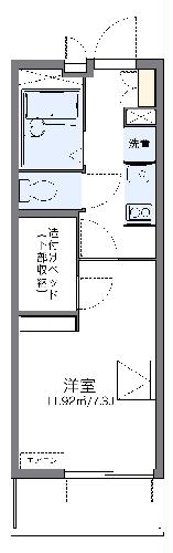 レオパレス香春口の間取り