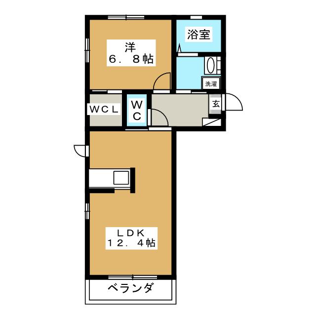 パークサイドＡ棟の間取り