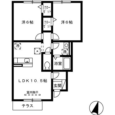 サン・ローズ出水の間取り