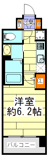 エステムコート新大阪XIIIニスタの間取り