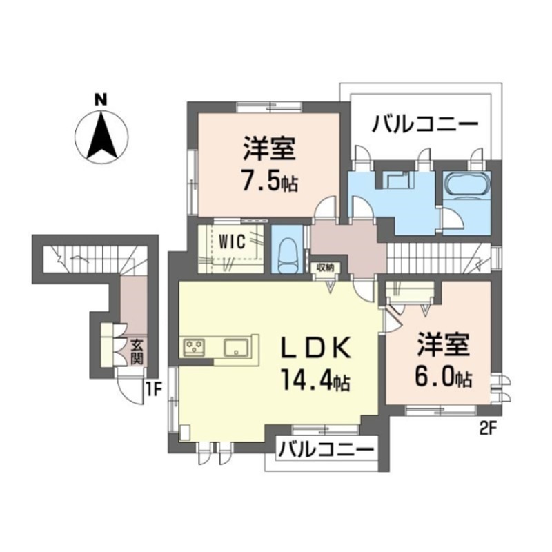 プレミアス・山王の間取り