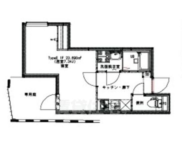 京都市上京区元本満寺町のマンションの間取り