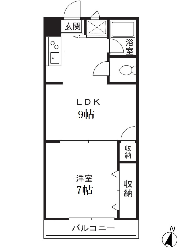 二子田園マンションの間取り