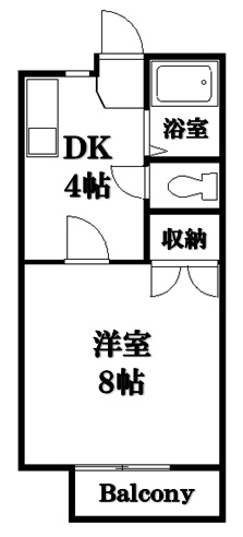 プラネット寺家　Bの間取り