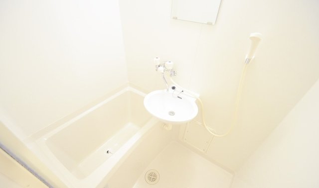 洗面設備　写真は別号室のものです。