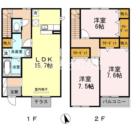 マイスター芳川IIの間取り