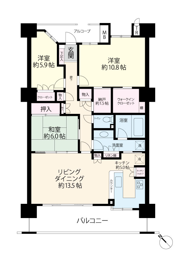 レジアスフォート新浦安の間取り