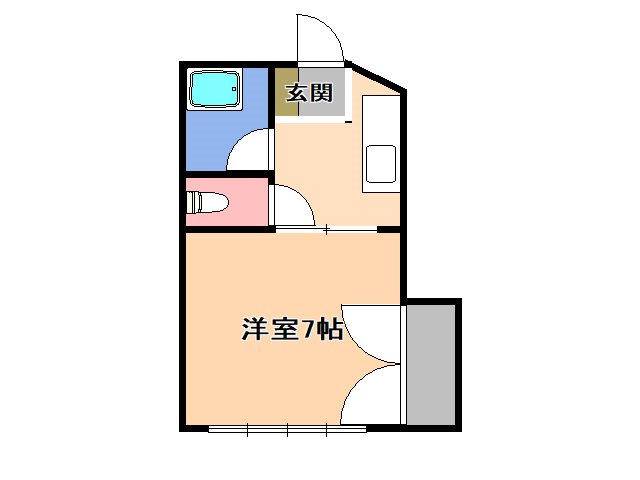 宇都宮市材木町のマンションの間取り