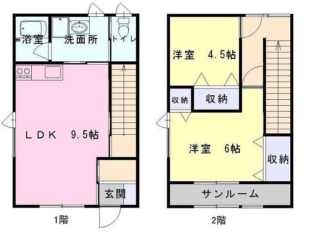 コーポあすなろの間取り