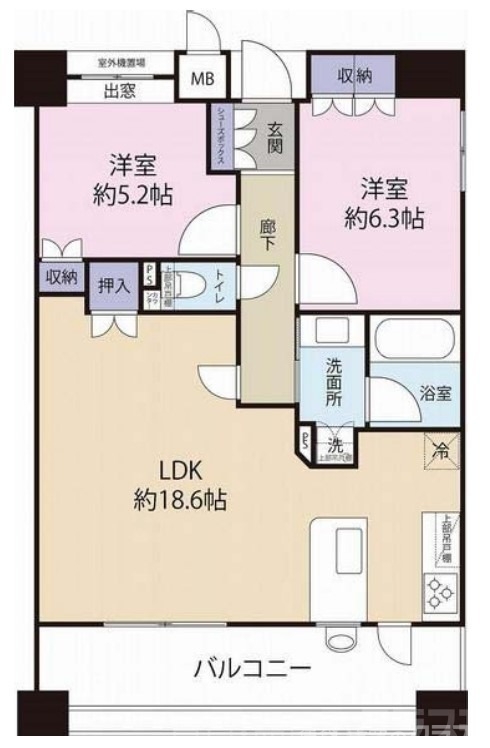 グランエスパス御所南の間取り