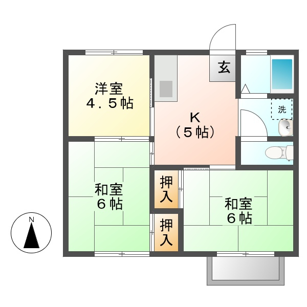 コーポヒロイの間取り