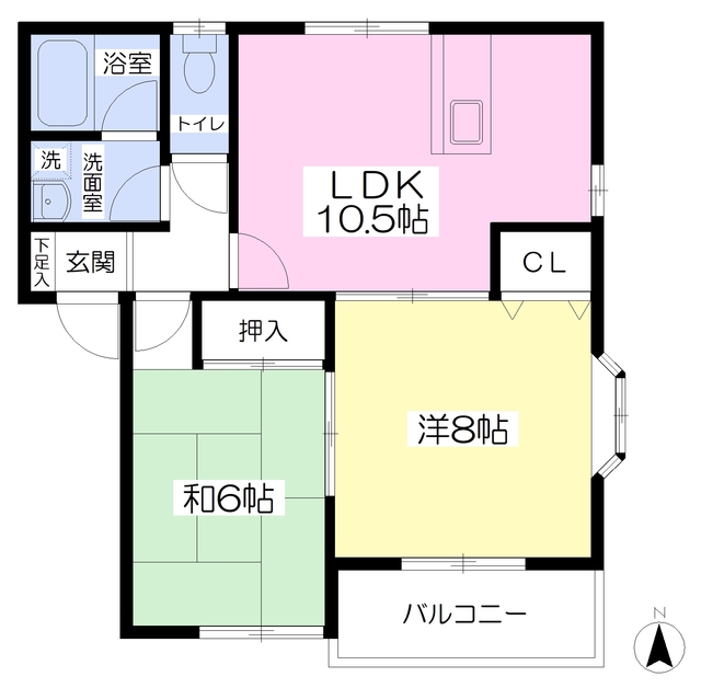 ファミリーパレス中里Ｂの間取り