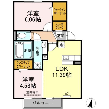 フェアプラッツ参番館の間取り