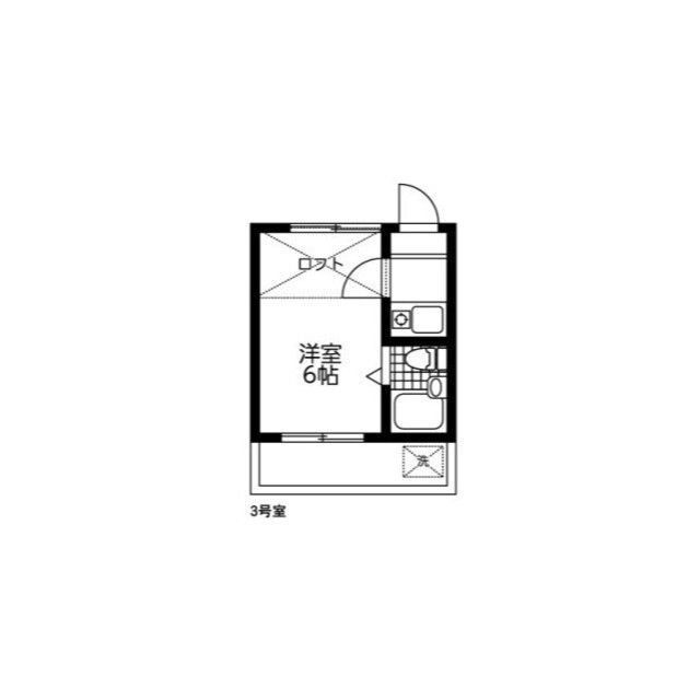 所沢市北所沢町のアパートの間取り