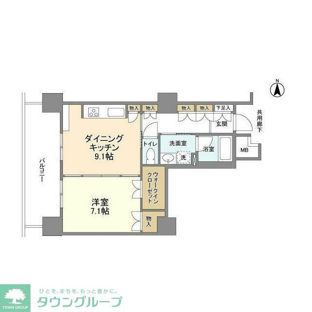 江東区豊洲のマンションの間取り