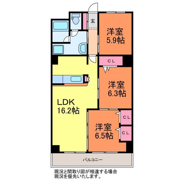 第三関屋マンションの間取り